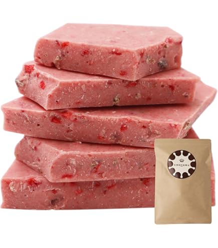 Amazon | 【1袋】伊都きんぐ あまおう苺のゴロゴロ割れチョコ 450g